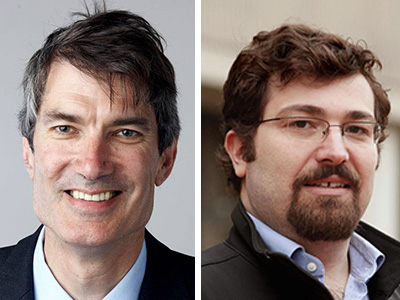 Headshots of two men