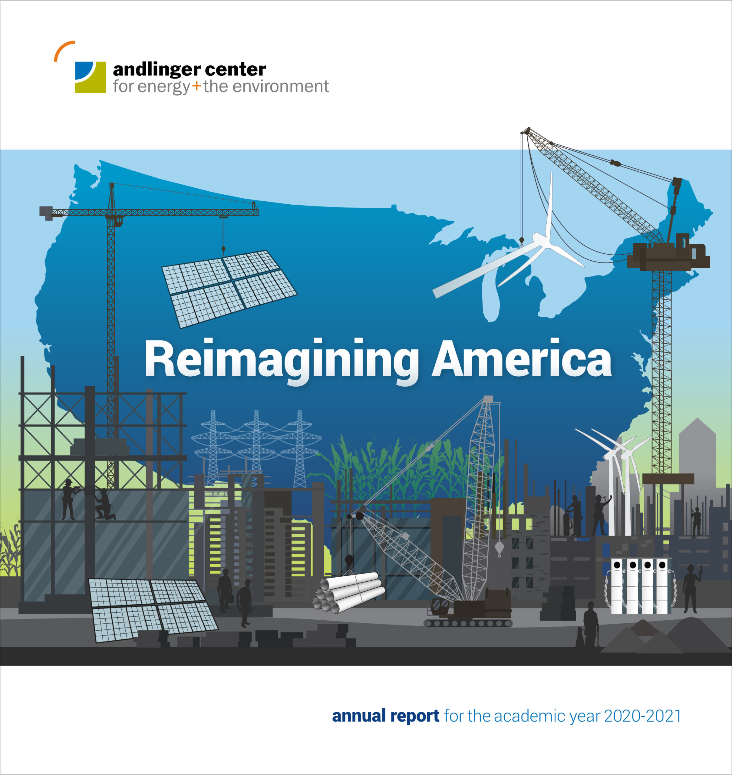 The Andlinger Center’s annual report for the academic year 2020-2021 focuses on the Center’s interdisciplinary research, the groundbreaking Net-Zero America study, the growth of the E-ffiliates program, and rising stars.