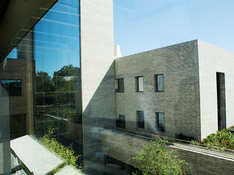 View of the Andlinger Center building from the second floor.