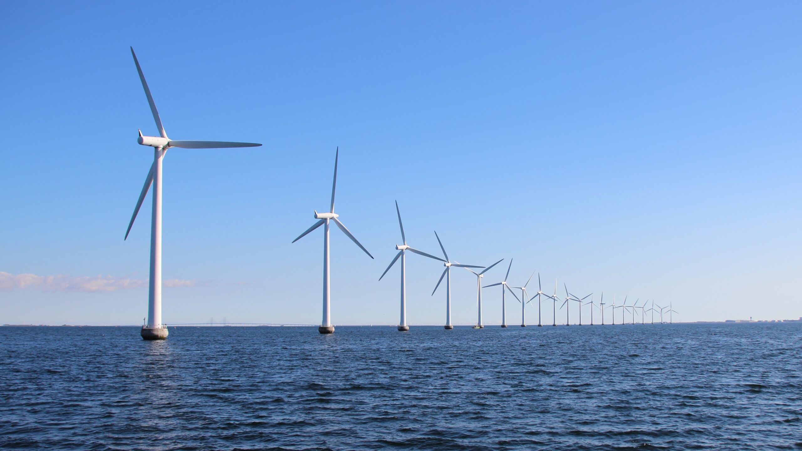 Wind turbines in the ocean