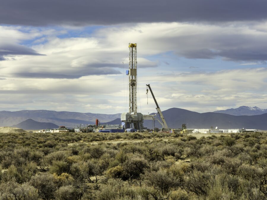 A drilling rig in Nevada.