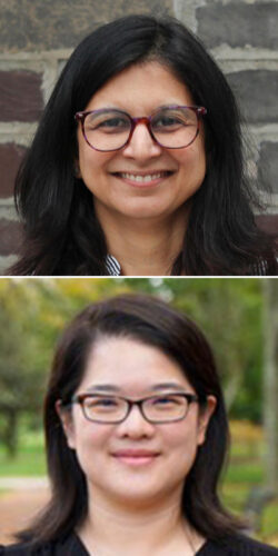 headshots of Mansha Seth-Pasricha and Shan Huang
